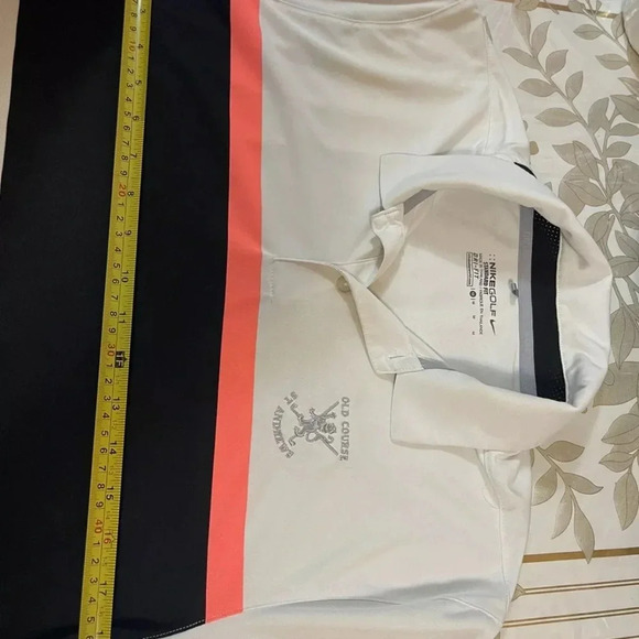 Nike Golf Dri Fit Sport Men's Standard Dri Fit Classic Shirt White Polyester M - Picture 6 of 6